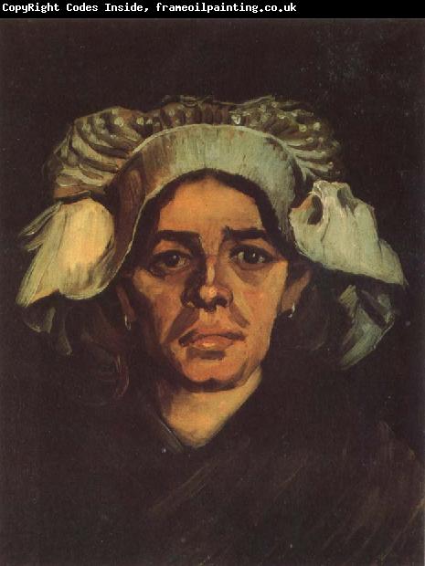 Vincent Van Gogh Head of a Peasant Woman with Whit Cap (nn040